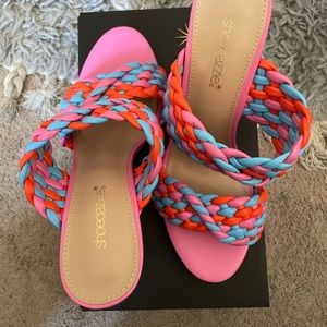 Colorful size 12 womens slip on